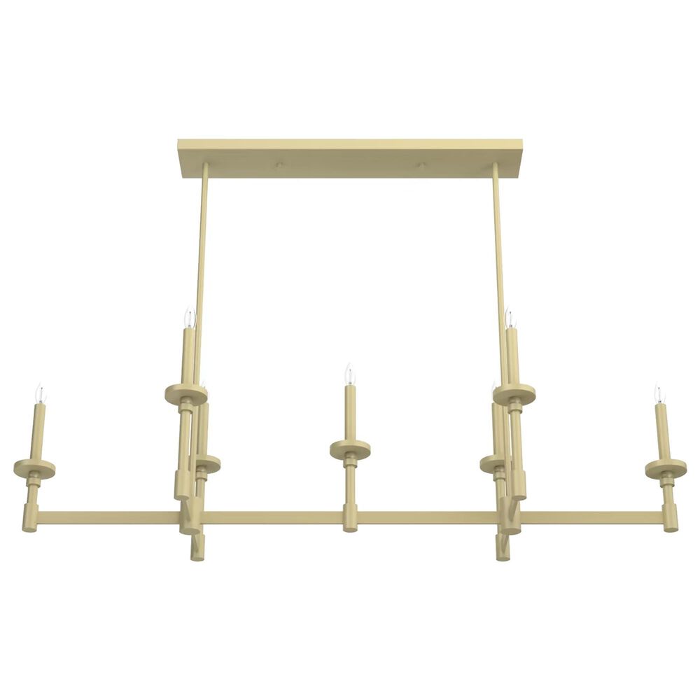 Hunter Briargrove 7-Light Linear Chandelier in Modern Brass, , large