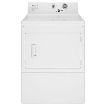 Whirlpool 27" Commercial Electric Single Pocket Dryer in White, , large