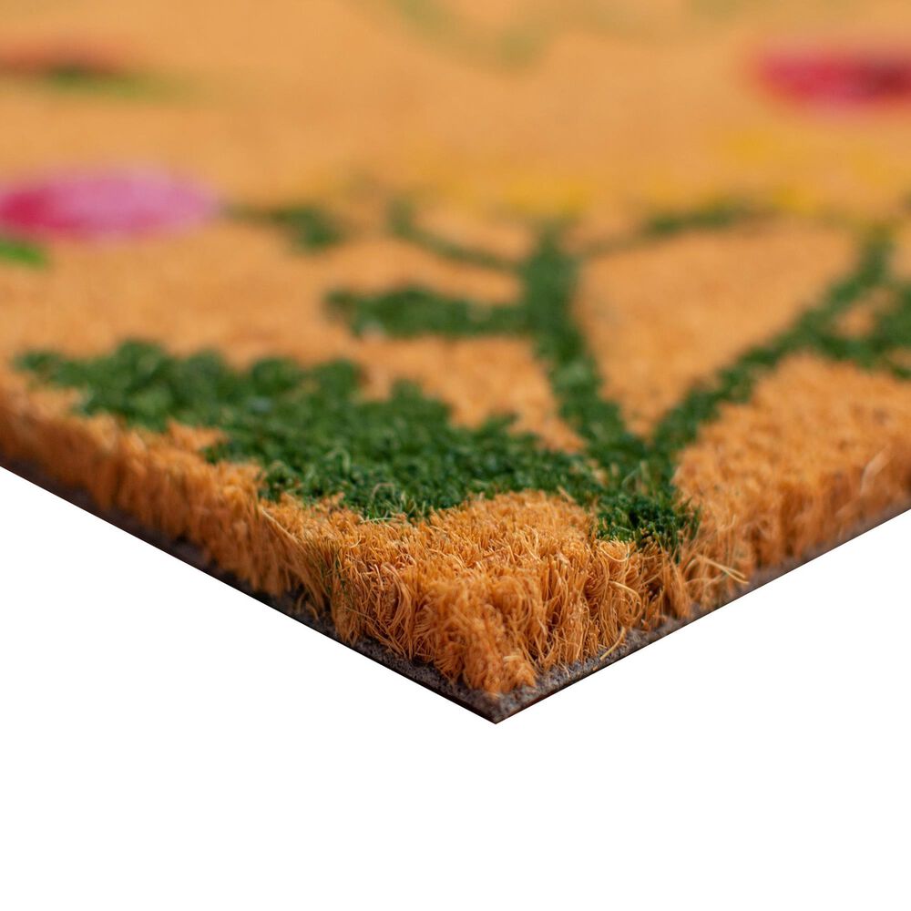 Calloway Mills Floral Hello Multicolor 1&#39;5&quot; x 2&#39;5&quot; Doormat, , large