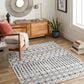 Surya Lavadora 7"10" x 10" Ink Blue, Blue, Light Beige and Light Gray Area Rug, , large