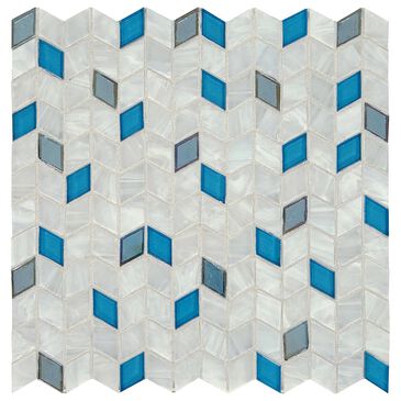 Dal-Tile Interstellar Blue Bayou 1" x 1" Mosaic Glass Tile, , large