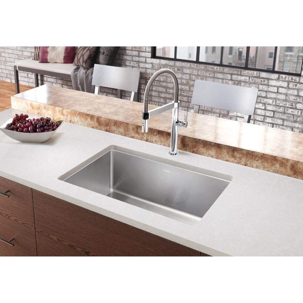 Blanco Quatrus R15 28&quot; Single Bowl Kitchen Sink in Refined Brushed, , large