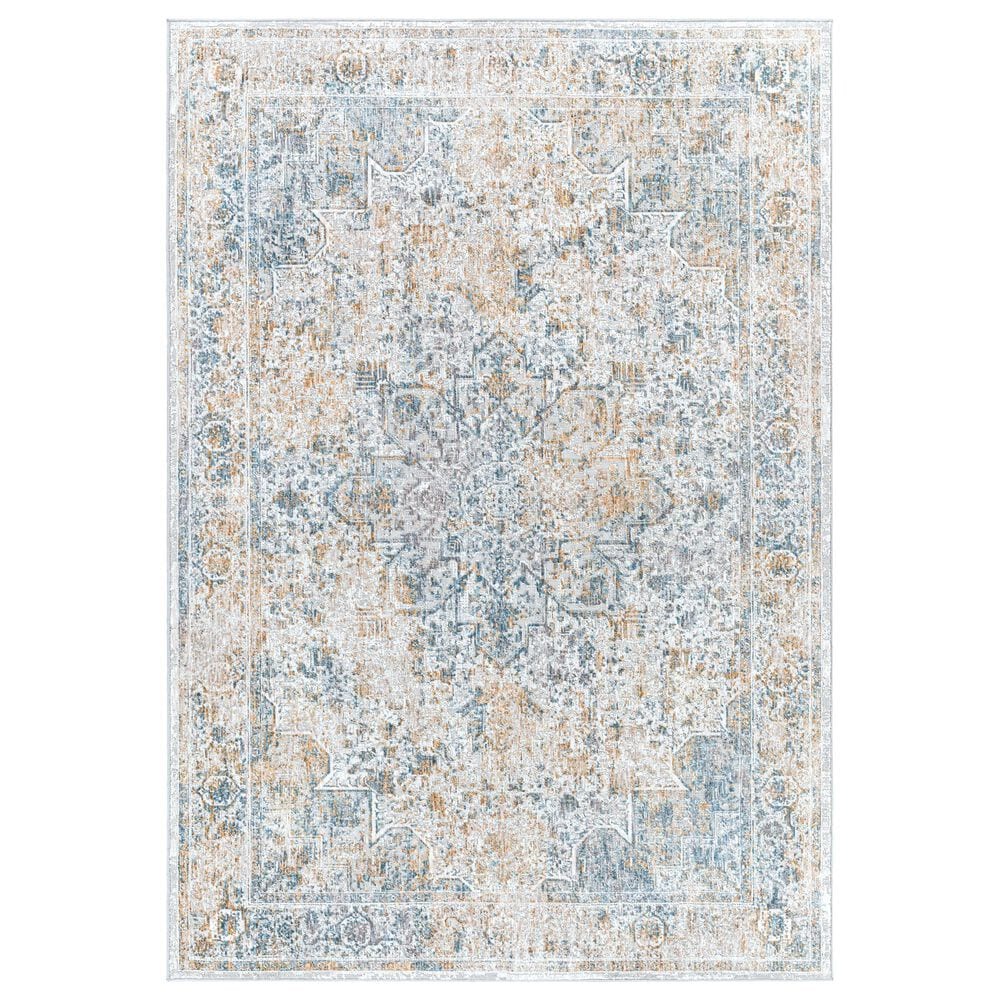 Surya Carmel 2" x 3" Medium Gray and Taupe Area Rug, , large