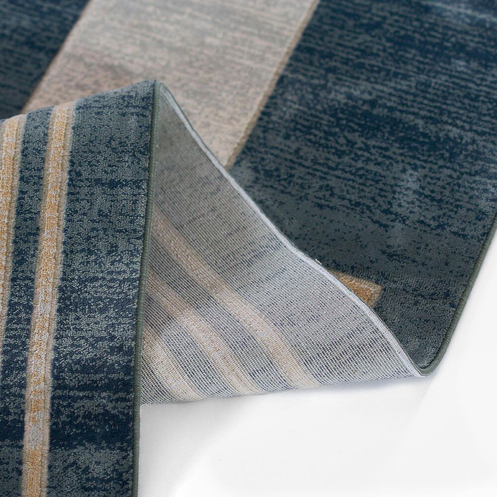 Momeni Edition 5&#39;2&quot; x 7&#39;7&quot; Blue Area Rug, , large