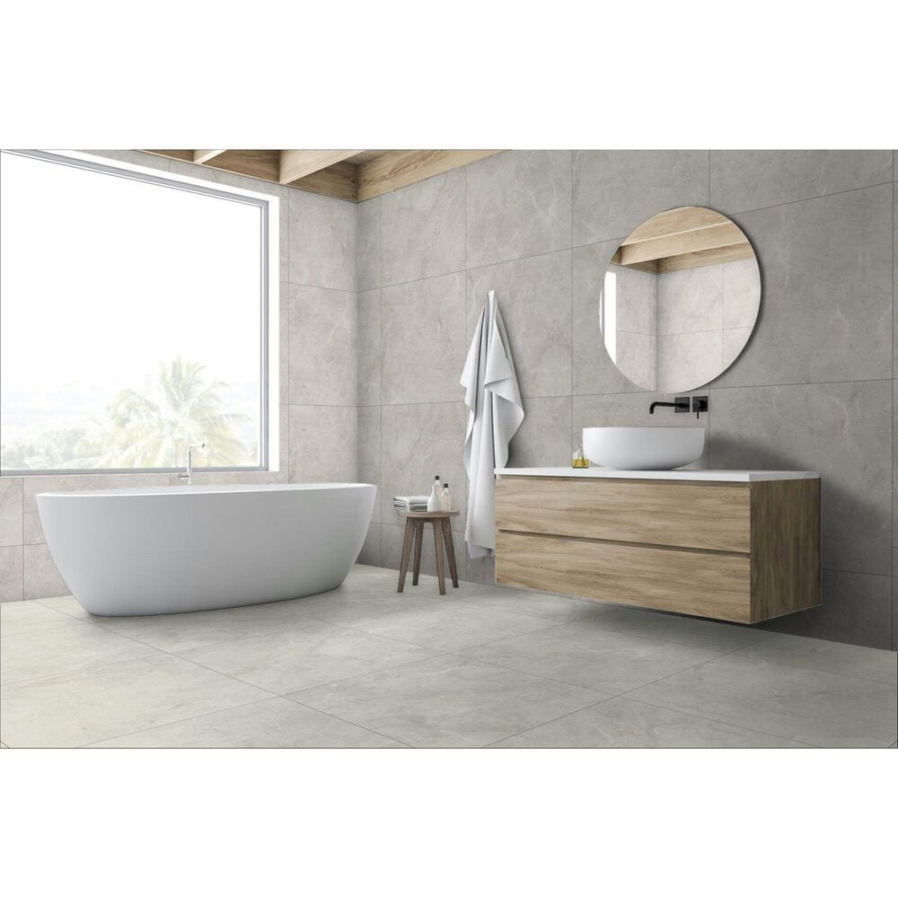 Emser Savino Argent 24" x 47" Matte Porcelain Tile, , large