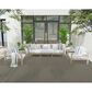 Nourison Courtyard Black and White 10" x 14" Indoor/Outdoor Area Rug, , large