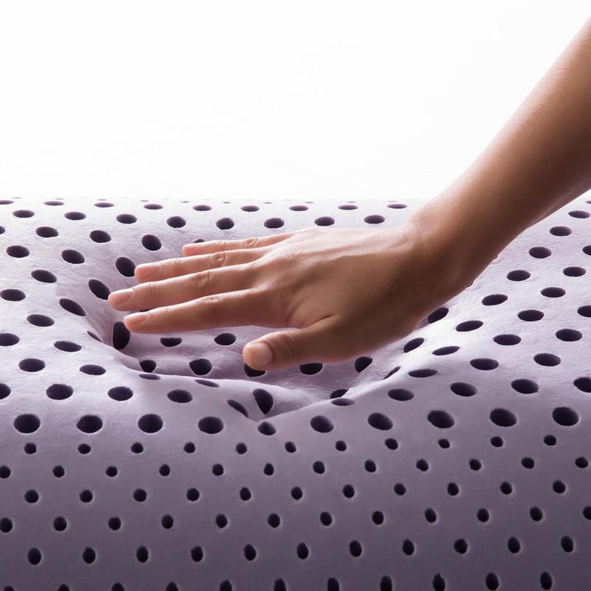Malouf Queen Zoned Dough and Lavender Pillow Nebraska Furniture Mart
