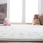Safavieh Carousel 3" Square Ivory, Grey and Pink Kids  Area Rug, , large
