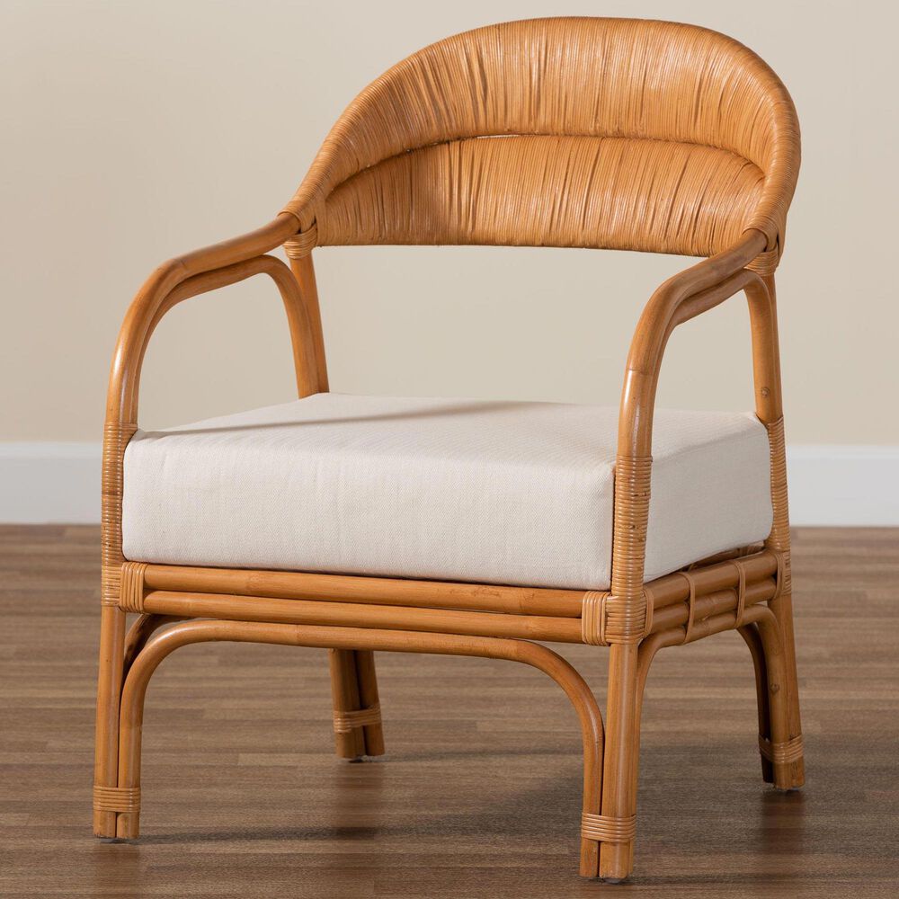 Baxton Studio Marisa Arm Chair in Neutral, , large