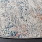 Safavieh Dream DRM428F 6"7" Round Grey and Blue Area Rug, , large