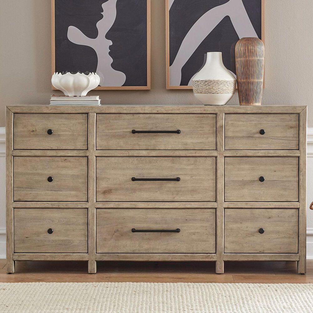 Belle Furnishings Proximity Place 9-Drawer Dresser Only in Barley Buff, , large