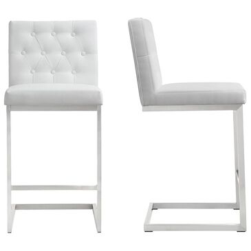 Tov Furniture Helsinki Counter Stool in White (Set of 2), , large