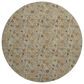 Dalyn Rug Company Soft Essentials Floral Coffee 8" Round Indoor/Outdoor Area Rug, , large