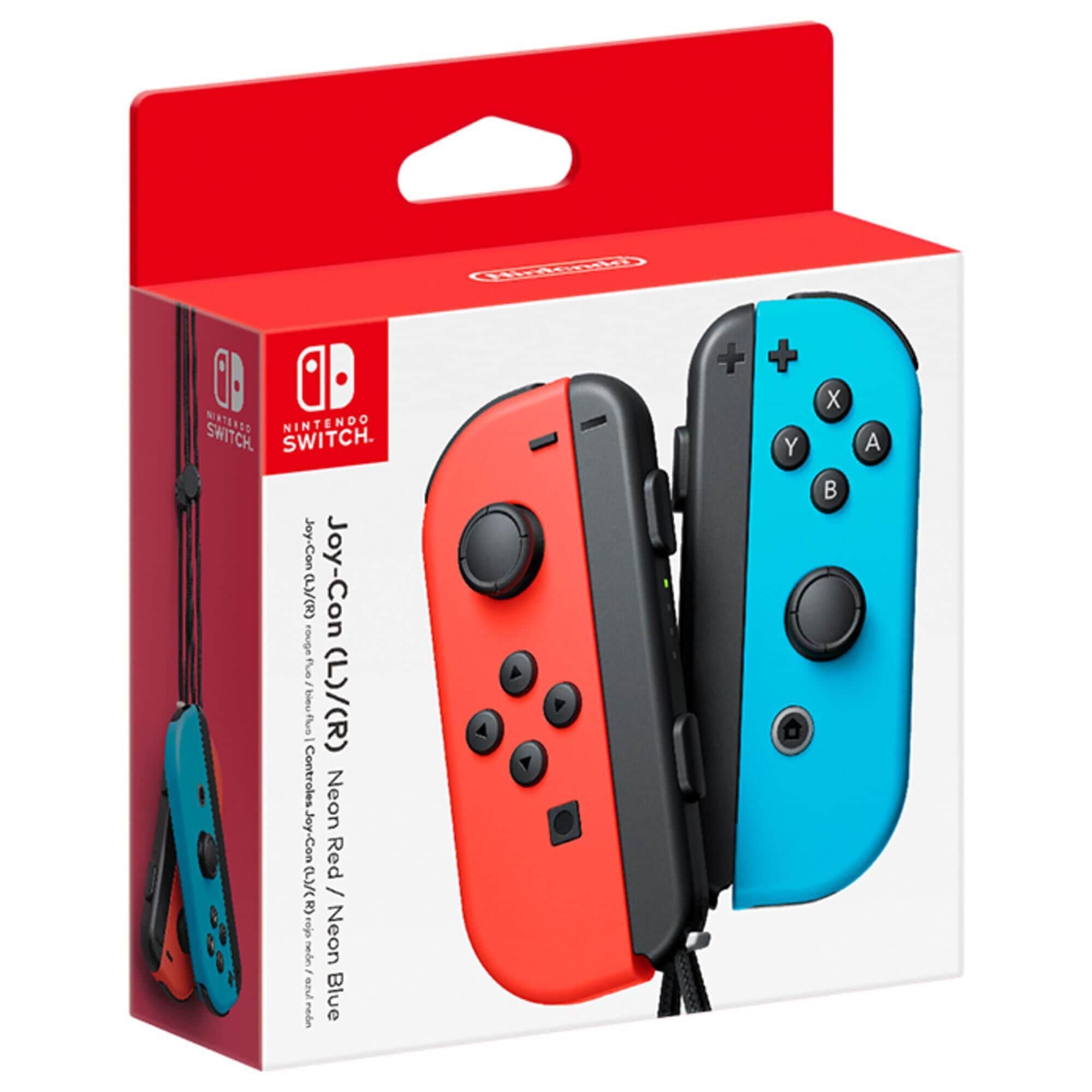 Nintendo Joy-Con Neon Red (Left) and Neon Blue (Right) - Nintendo