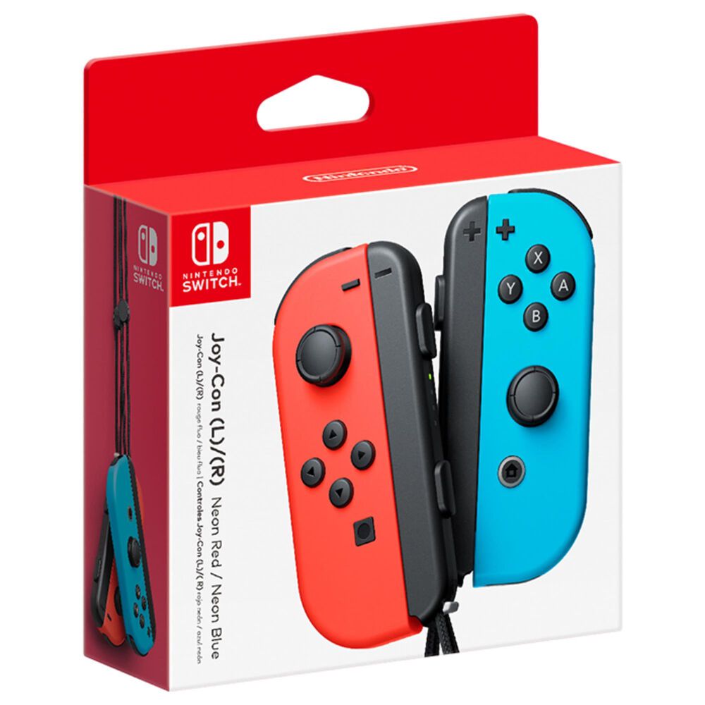 Nintendo Joy-Con Neon Red (Left) and Neon Blue (Right) - Nintendo Switch, , large