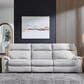 Ashley Social Pointe 3-Piece Power Symmetrical Reclining Sectional in Pearl and Ash, , large