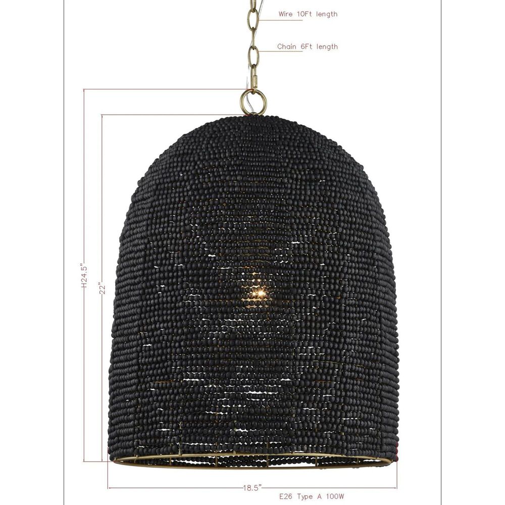 Southern Lighting Elma Pendant in Black, , large