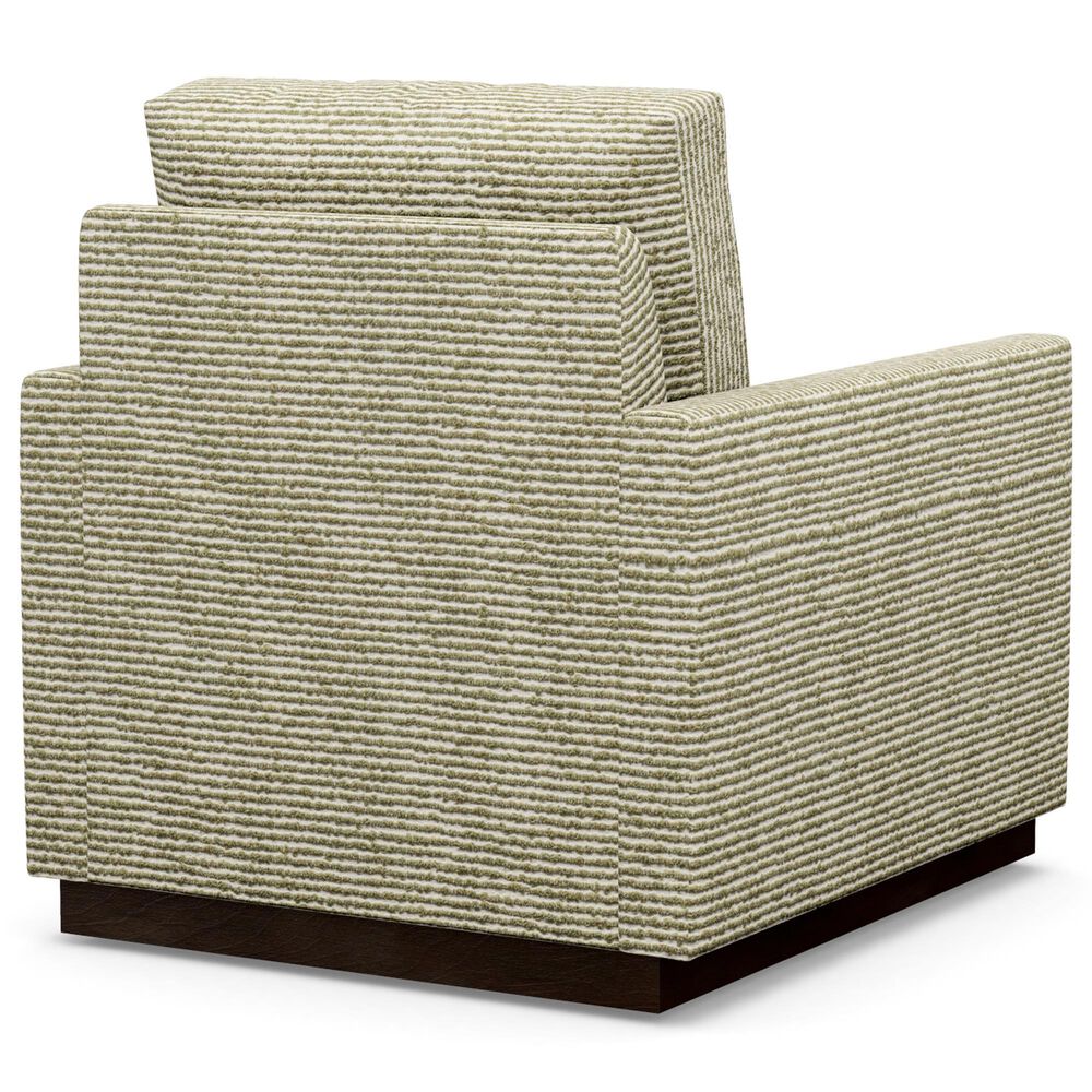 Lexington Furniture Meadow View Swivel Chair in Green and Off White Stripe, , large