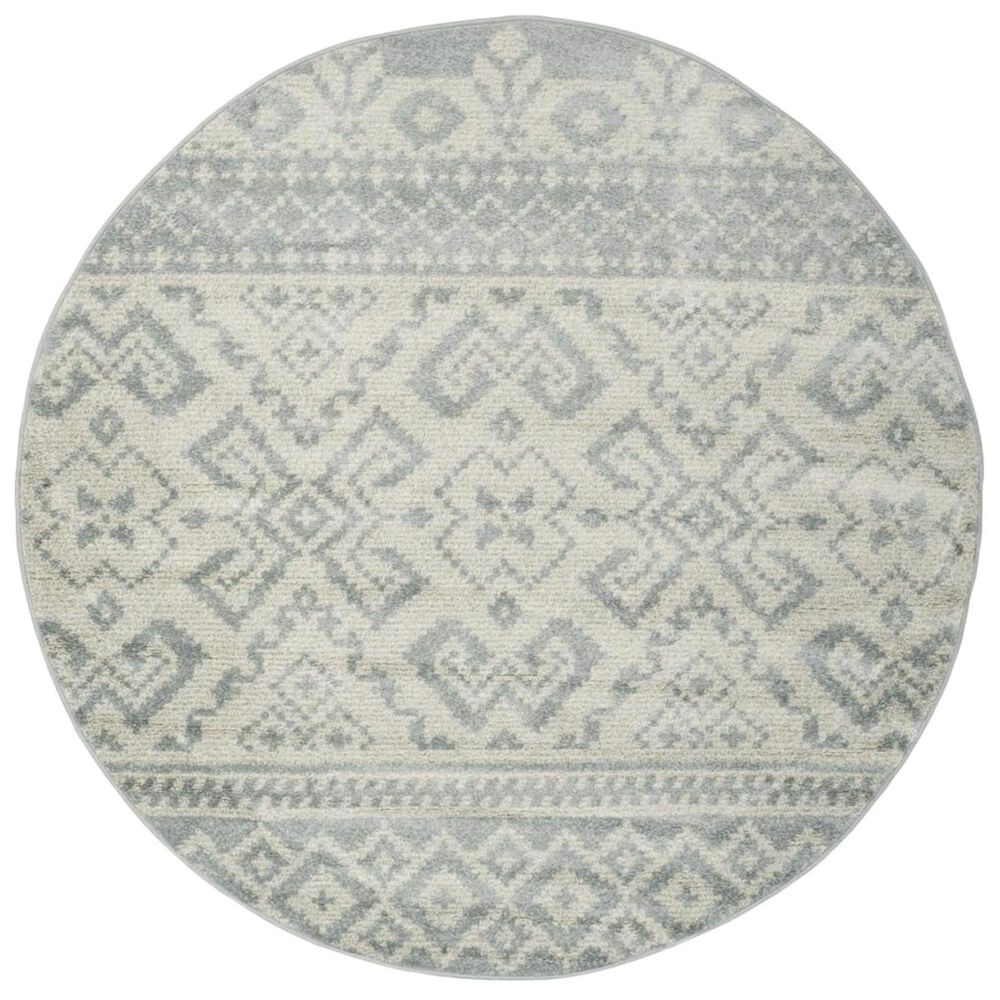 Safavieh Adirondack ADR107T 6&#39; Round Slate and Ivory Area Rug, , large
