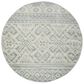 Safavieh Adirondack ADR107T 6" Round Slate and Ivory Area Rug, , large