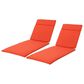 Hearth and Haven Salem 27.5" x 79.25" Outdoor Chaise Lounge Cushion in Orange (Set of 2), , large
