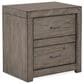 Riva Ridge Modern Loft Queen Panel Bed with Dresser and Nightstand in Greystone, , large