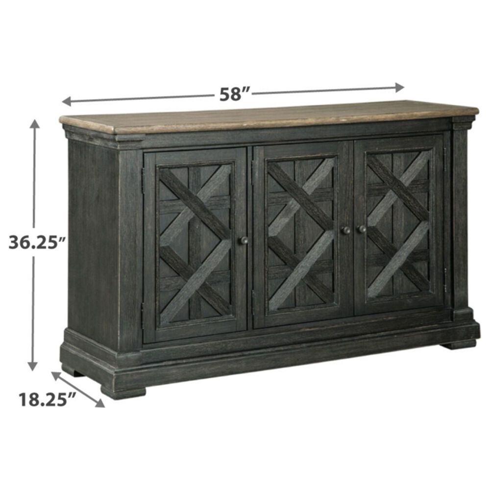 Ashley Tyler Creek Dining Room Server in Black and Gray, , large
