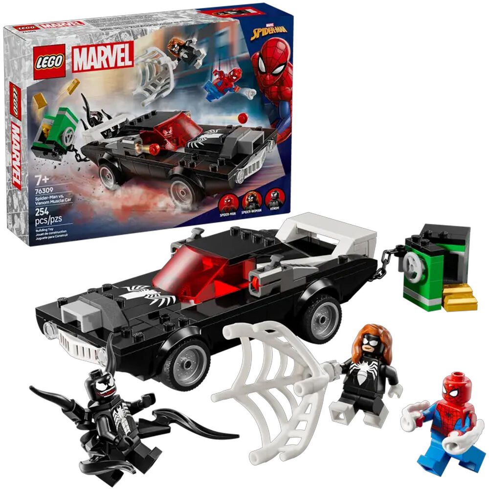 LEGO Marvel Spider-Man vs. Venom Muscle Car, , large