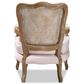 Baxton Studio Vallea Arm Chair in Light Pink, , large
