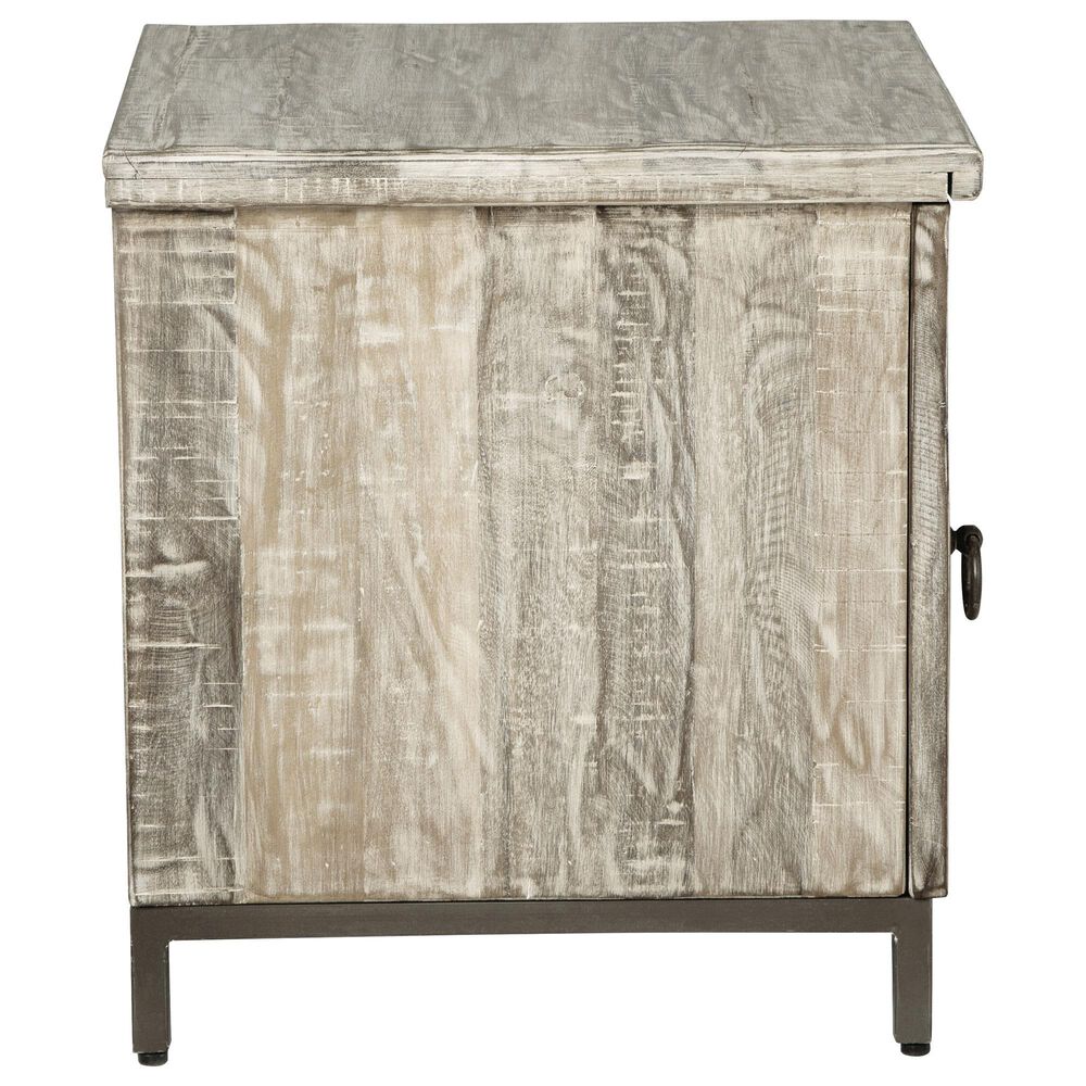 Ashley Laddford Accent Cabinet in Antique Brown and Whitewash, , large