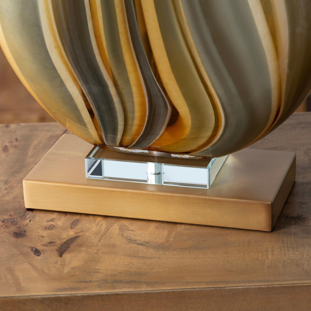 Crestview Collection Chandon Table Lamp in Gold, Blue, Green and Brown, , large