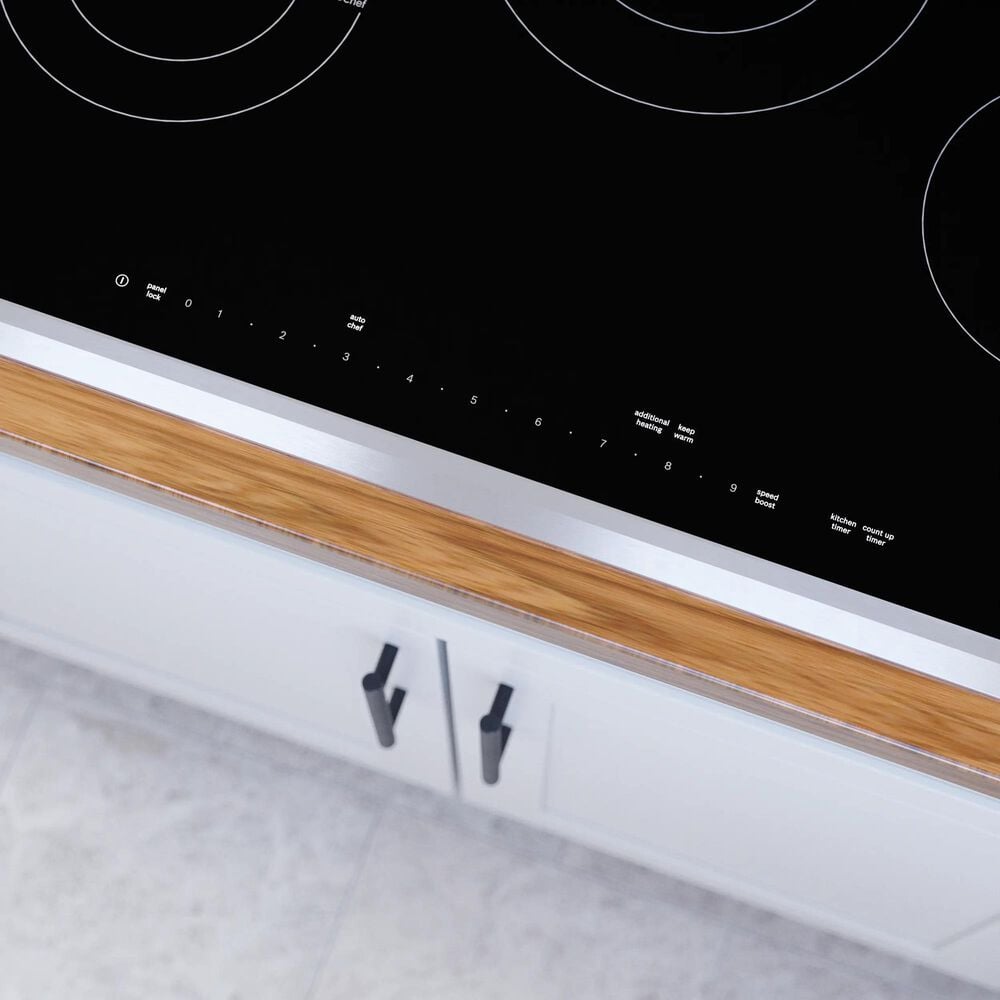 Bosch Benchmark Series 30&quot; Built-In Electric Cooktop with Frame in Black and Stainless Steel, , large