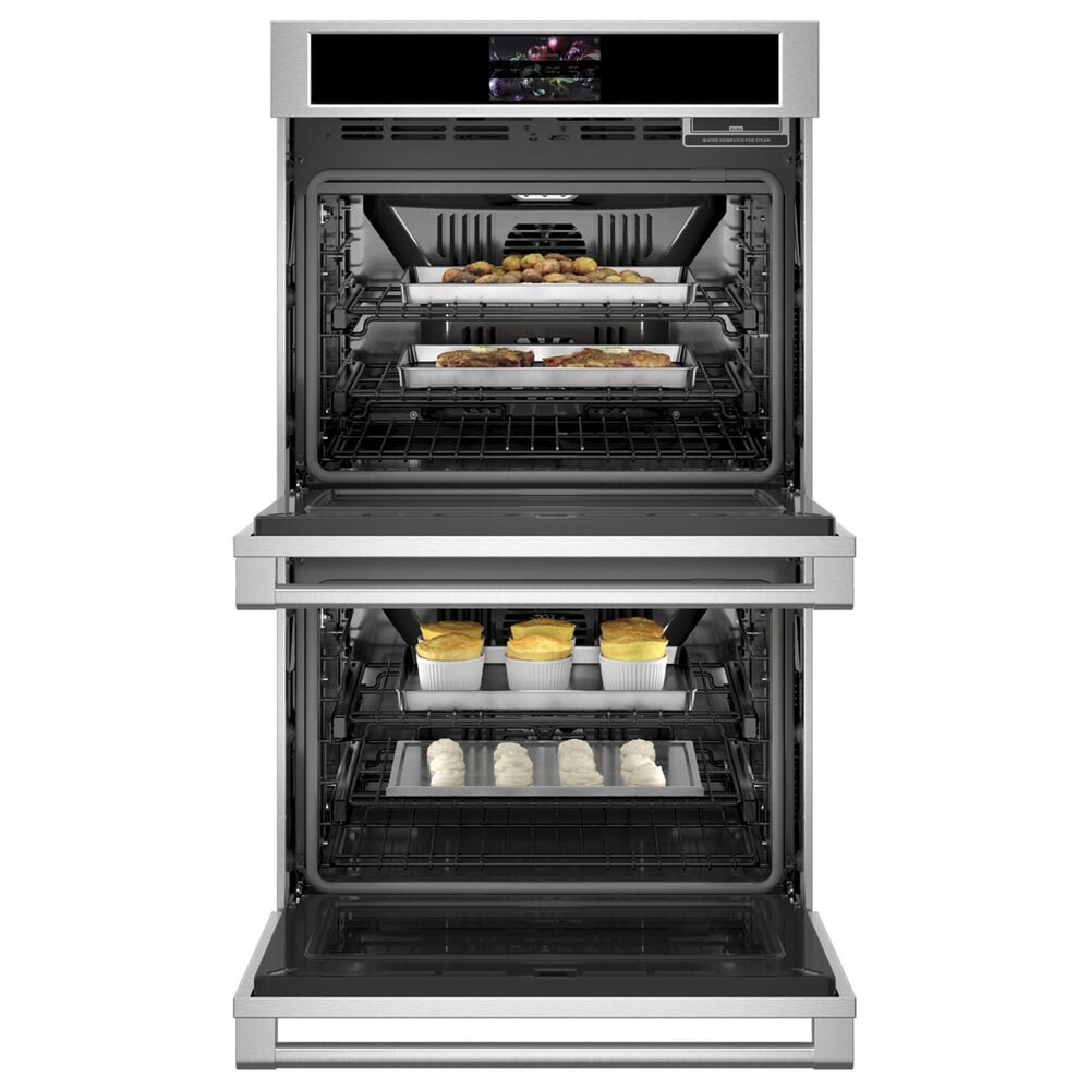 Monogram Statement 30&quot; Electric Double Wall Oven in Stainless Steel, , large