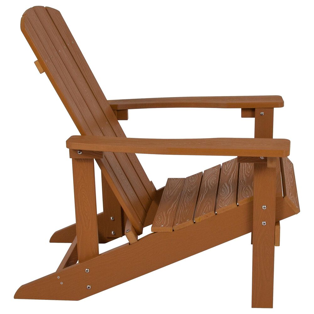 Flash Furniture Charlestown Adirondack Chair in Brown, , large