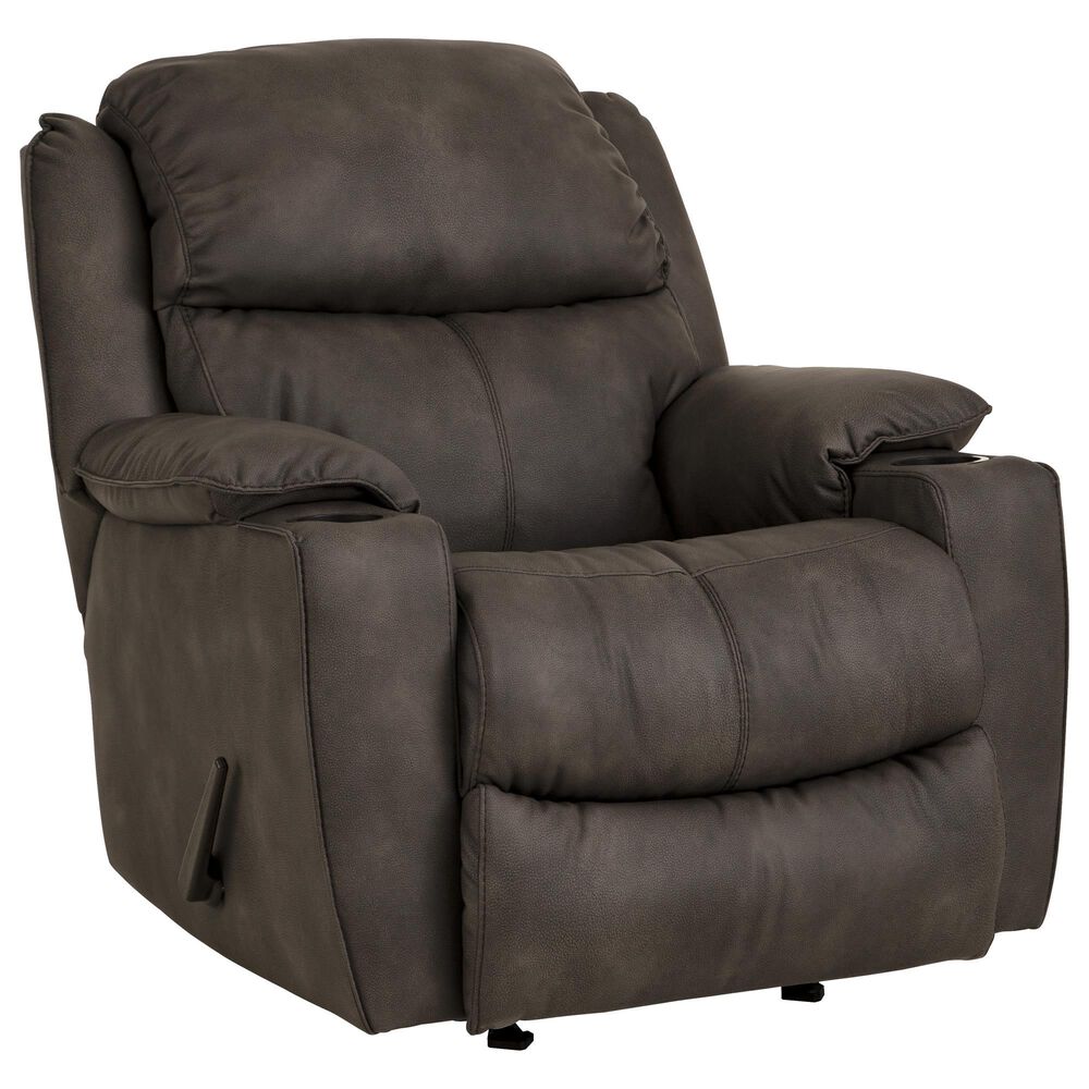 HomeStretch Stellar Manual Rocker Recliner in Pewter, , large