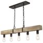 Golden Lighting Garrett Linear Pendant in Antique Black, , large