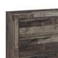 Ashley Derekson 6 Drawer Dresser and Mirror in Walnut and Gray, , large