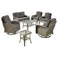HOMLUX 7-Piece Patio Conversation Set in Black, , large
