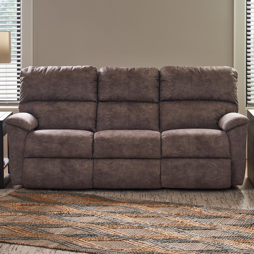 La-Z-Boy Brooks Manual Reclining Sofa in Mushroom, , large