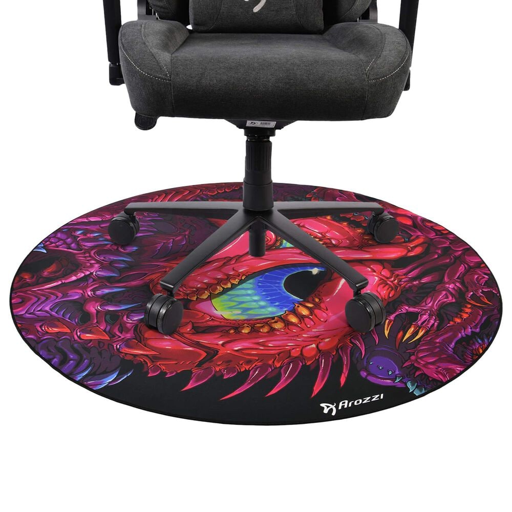 Arozzi Zona Microfiber Noise Dampening and Scratch Protection Anti-Slip Chair Mat in Crawling Chaos, , large