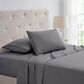 Trade Linker 4-Piece Queen Waffle Hem Sheet Set in Grey, , large