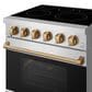 Thor Kitchen Gordon Ramsay 4.6 Cu. Ft. Professional Freestanding Electric Range with Bronze Handle Kit in Stainless Steel, , large