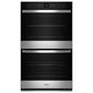 Whirlpool 27" Self-Cleaning Air Fry Single-Fan Smart Double Electric Wall Oven in Fingerprint Resistant Stainless Steel, , large