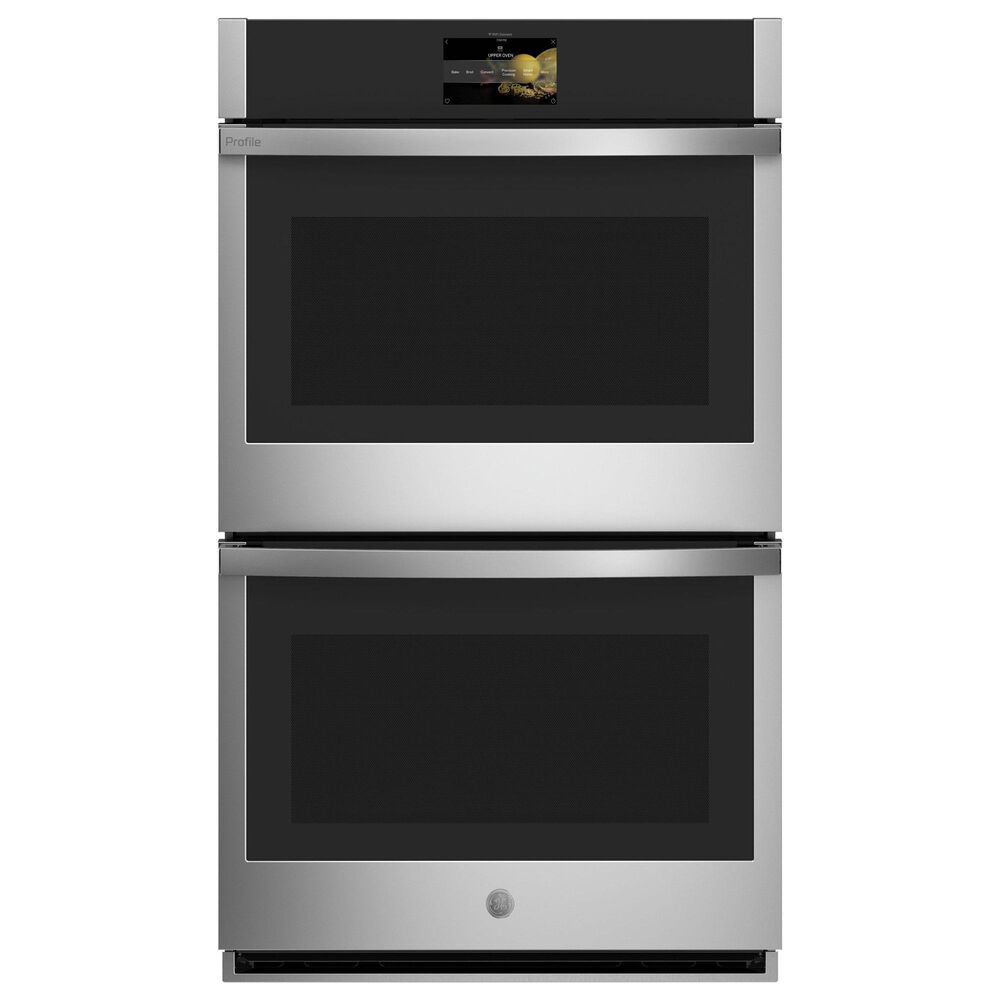 GE Profile 2-Piece Kitchen Package with Stainless Steel 30" Smart Built-In Double Wall Oven and Black 30" Energy Star Induction Cooktop, , large