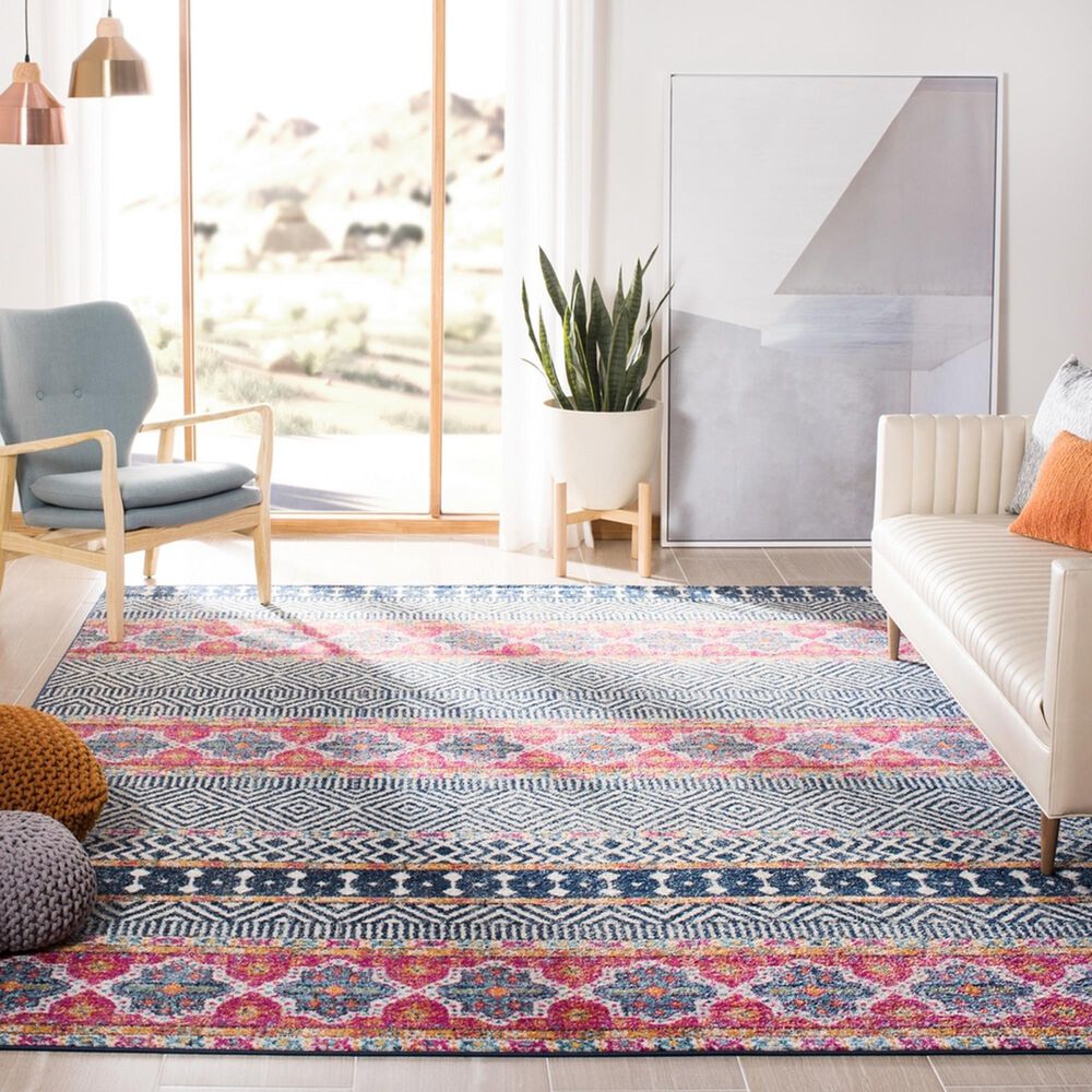 Safavieh Madison MAD797N 12&#39; x 15&#39; Navy and Ivory Area Rug, , large