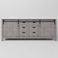 Lexora Home Marsyas 84" Double Bathroom Vanity in Ash Grey with 2 cm White Cultured Marble Top and Rectangular Sinks, , large