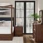 Millenium Dilenno Queen Canopy Panel Bed in Dark Brown with USB Ports, , large