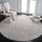 Safavieh Webster WBS332G 6"7" Round Grey and Beige Area Rug, , large