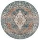 Surya Carlisle Oriental 5"3" Round Dark Blue, Light Sage, Dusty Pink, Cream and Medium Brown Area Rug, , large