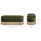 Jennifer Taylor Home Melinda Storage Bench with Tufted Bullion Fringe in Olive Green, , large